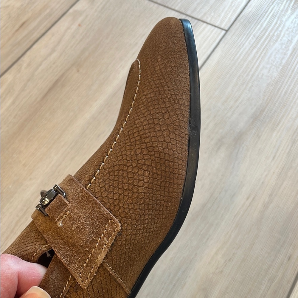 Steve Madden Brown Suede Loafers with Horsebit Detail - Picture 13 of 15